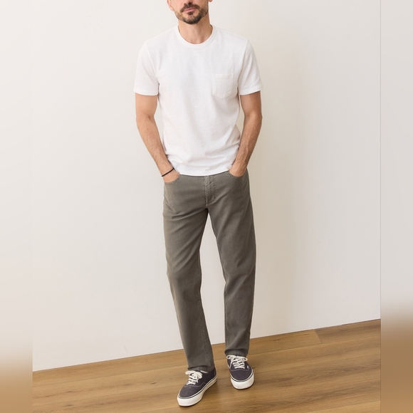 Marine Layer Heavy Sub Pocket Tee Shirt Antique Cream S New - Picture 2 of 9